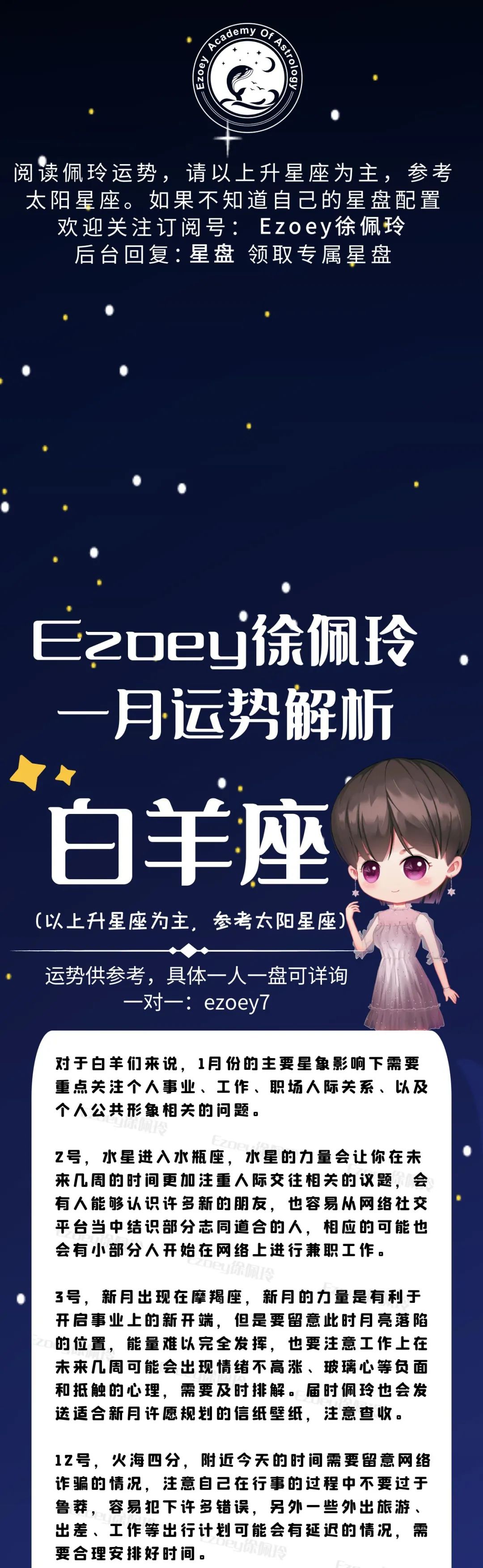 Ezoey白羊座2022年1月运势